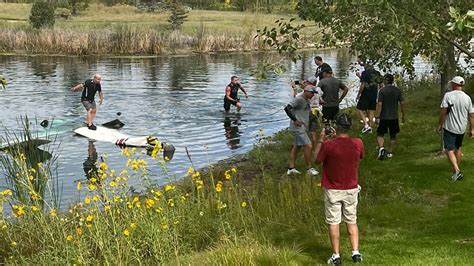 Broomfield plane crash: small plane lands in pond | 9news.com