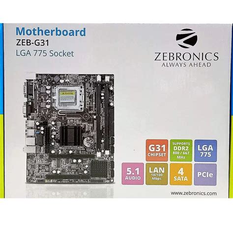 Zebronics Motherboard ZEB-G31 Socket 775 - Nilkanthinfotech