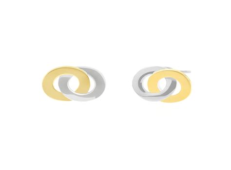 Ripley Aretes Baliq Args Plata Arete Doble Circulo Oro