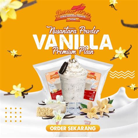 Jual Nusantara Bubuk Minuman Plain Rasa Vanilla Vanilla Tanpa Gula