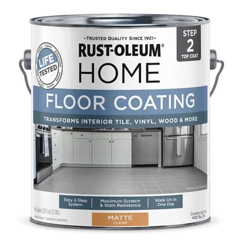 Rust Oleum Home 1 Gal Matte Clear Low VOC Topcoat 2 Pack 358585