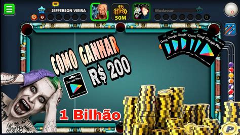 VEJA COMO GANHAR R 200 REAIS NO 8 BALL POOL 1 BILHÃO DE FICHAS YouTube