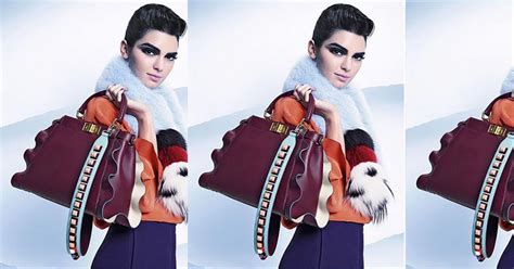 Tampilan Androgini Kendall Jenner Jadi Model Kampanye Fendi 2016