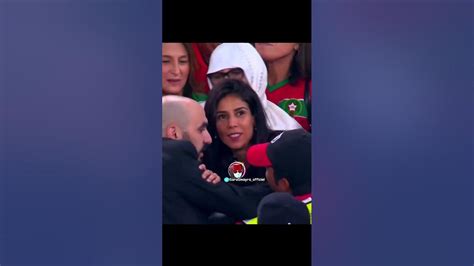 اول ظهور لام و زوجة المدرب وليد الركراكي في قطر المغرب Youtube