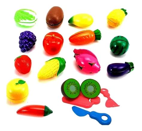 Comidinhas De Brinquedo Frutas E Legumes Infantil Velcr 8pç MercadoLivre