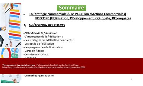 Ppt Le Developpement De La Performance Commerciale Slide Ppt