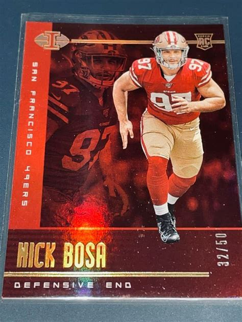 Yahoo Nick Bosa Nfl Panini Illusions Rc Trophy