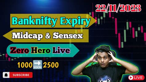 🔴banknifty Expiry Zero Hero Sensex Midcap Select Bankex Finnifty