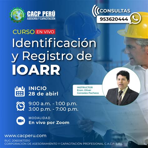 Cacp Perú Curso Identificación Y Registro De Ioarr 2024 1