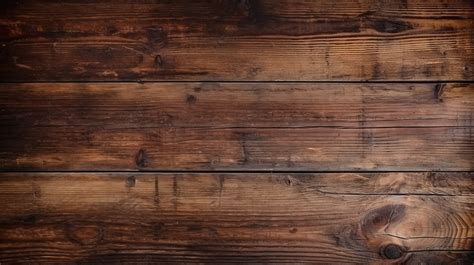 Aged Rough Horizontal Photo Dark Brown Wooden Boards With Old Texture