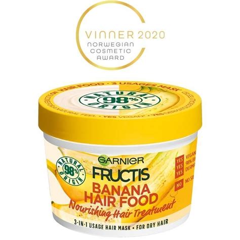 Garnier Fructis Banana Hair Food 3 In 1 Mask Dry Hair 390 Ml