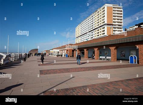 Promenade of Westerland, Sylt, North Frisia, Schleswig-Holstein ...