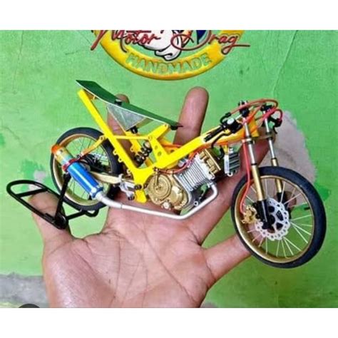 Jual Miniatur Motor Drag Suzuki Satria Fu 150 Karbu Full Set Shopee