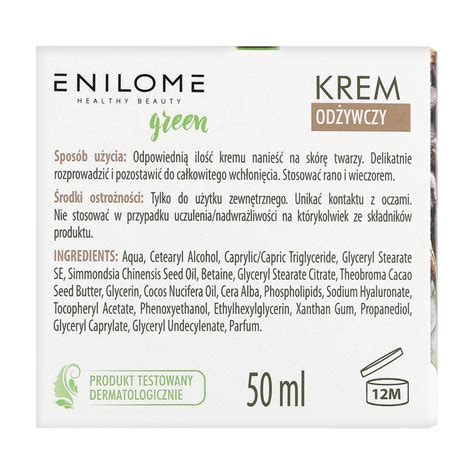 Enilome Healthy Beauty Green Krem Od Ywczy Ml