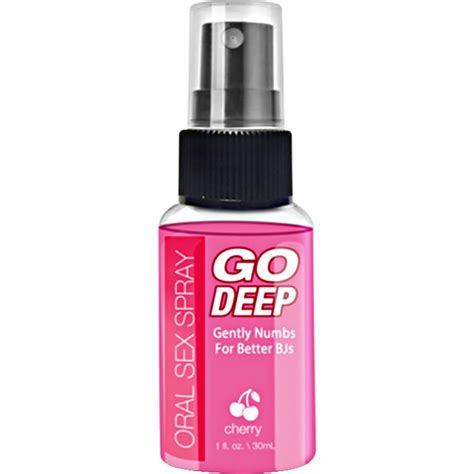 Go Deep Oral Sex Numbing Spray 1 Floz 30 Ml Cherry