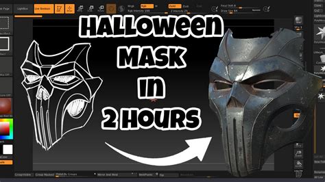 Make A Halloween Mask For 3d Printing In 2 Hours Youtube