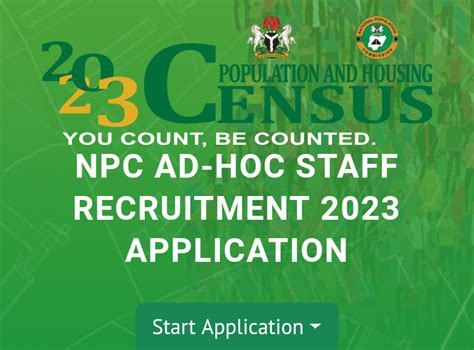 Apply For 2023 Census Adhoc Staff By National Population Commission Npc