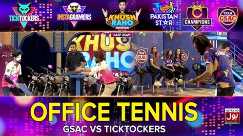 Office Tennis Khush Raho Pakistan 2021 GSAC Vs Ticktockers Faysal