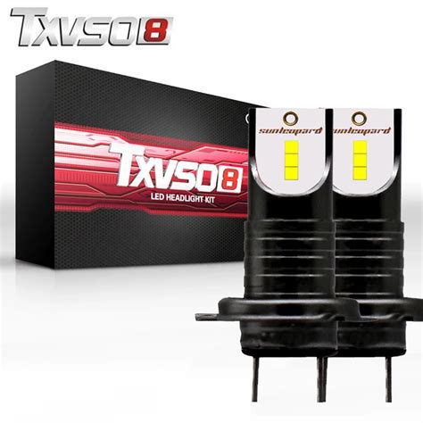 Txvso Pcs Led H K Car Headlight Bulbs Csp Chips V Lm W