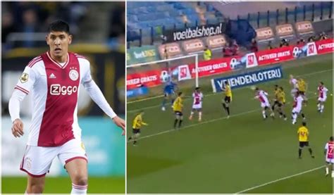 Golazo Edson Álvarez anotó para darle la ventaja al Ajax contra el