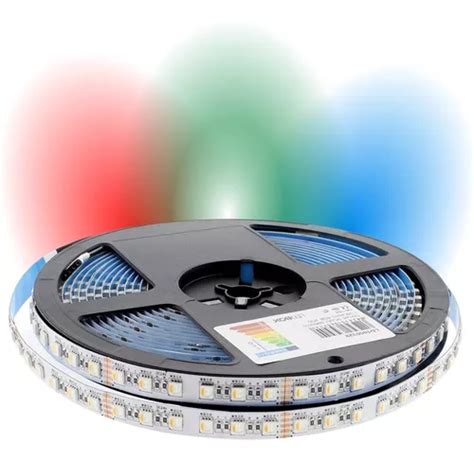 Tira Led Interior Rgbw 5050 Rollo 5 Metros Adhes Rgb Frio