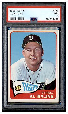 Topps Al Kaline Detroit Tigers Psa Ebay