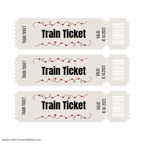 Train Tickets Postermywall