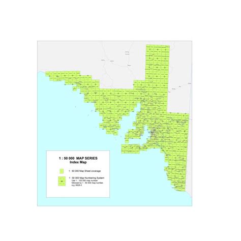 South Australia Topographic Map Index - Carto Graphics