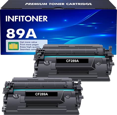 CF289A 89A Black Toner Cartridge 2 Pack With Chip Compatible