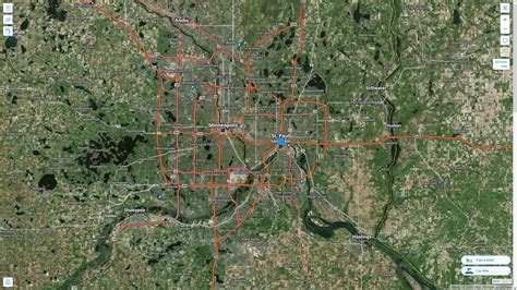 St. Paul, Minnesota Map