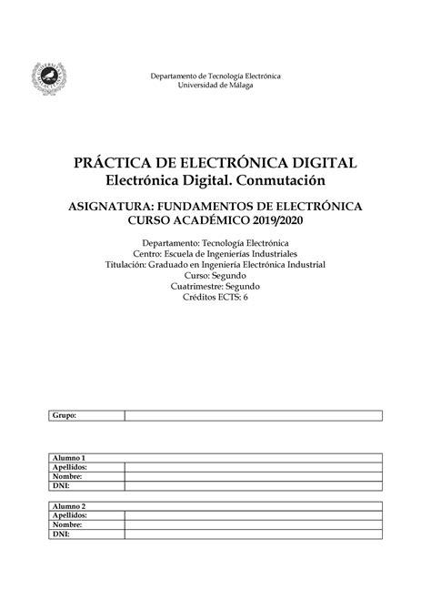 Pácticas resueltas fundamentos de la electrónica digital Electrónica