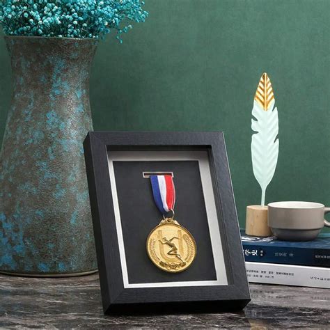 Medal Display Shadow Box Single Medal Display Case Perfect Medal