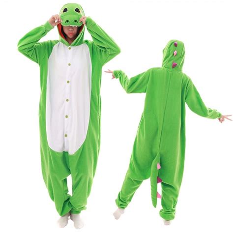 Green Dragon Onesie Pajamas For Adult Animal Onesies Cosplay Halloween