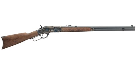 Winchester Model 1873 Sporter 38 357 Octagon Lever Action Rifle With Color Case Hardened Re