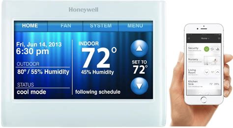 Honeywell Home Rth Wf Wi Fi Smart Color Thermostat Day