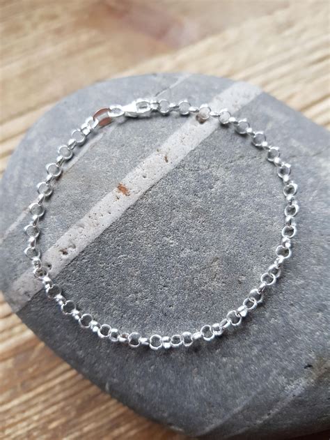 Sterling Silver Charm Bracelet, Silver Bracelet, Bracelet for Charms ...