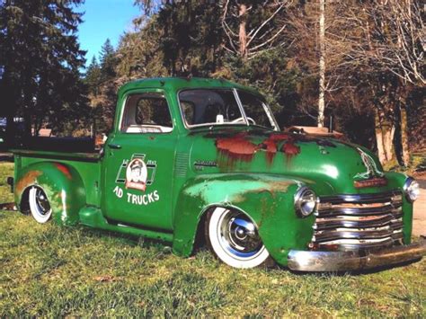 Chevy Truck Bagged Patina Air Ride Not C Low Rider Rat Rod