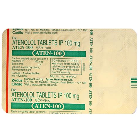 Aten 100 Tablet 14 S Price Uses Side Effects Composition Apollo