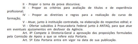 Concurso Antaq comissão formada para novo edital confira Direção