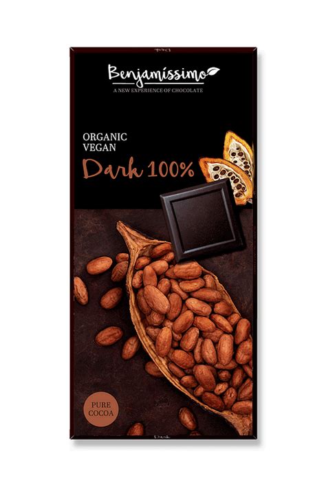 Био Веган Шоколад, Тъмен, Какао 100%, 70g, Benjamissimo - Bio24.bg