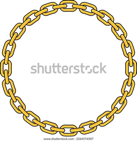 Round Chain Frame Circle Chains Border Stock Vector (Royalty Free) 2264576507 | Shutterstock