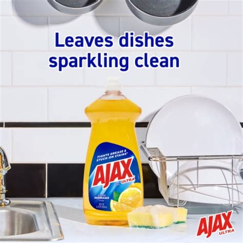 Ajax Ultra Super Degreaser Lemon Scent Liquid Dish Soap 28 Fl Oz King Soopers