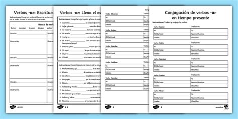 Spanish Verb Conjugation Practice Worksheets Pdf Twinkl Us Worksheets Library