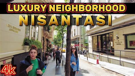 Istanbul Turkey Luxury Neighborhood Nisantasi Istanbul Walking