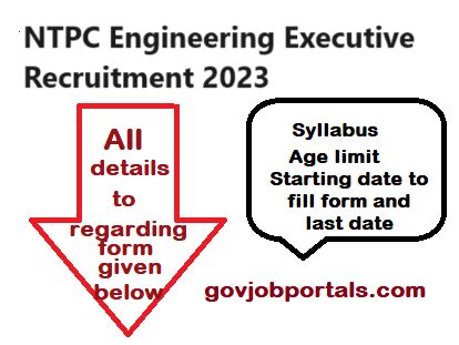 NTPC Engineering Executive Recruitment 2023