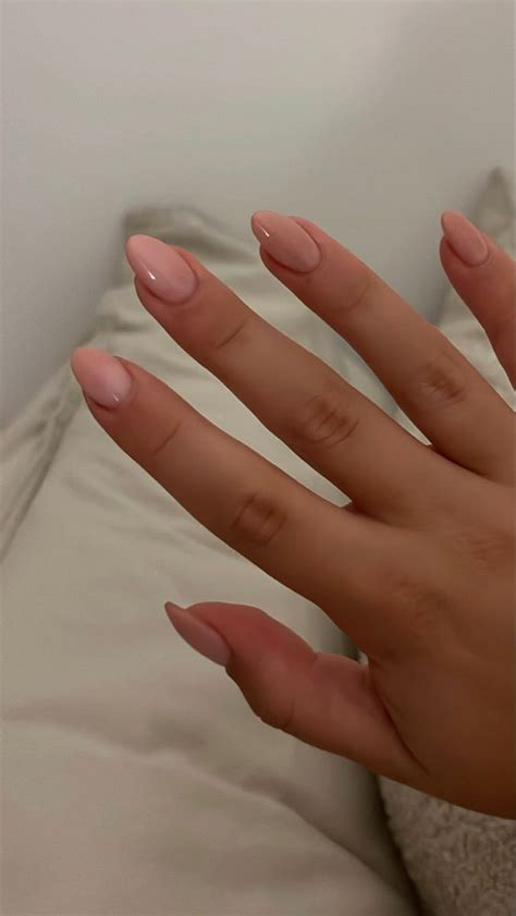 Nude Biab Oval Gel Nails Ovale Nagels Nagels Nagels Inspiratie