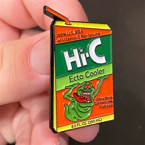 Ecto Cooler Enamel Pin Ghostbusters Enamel Pin Slimer Enamel Etsy