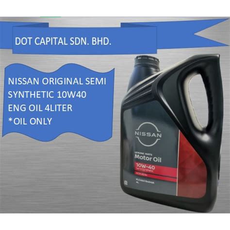 NISSAN 2021 NEW PACKING ORIGINAL ENGINE OIL SEMI SYNTHETIC 10W40 A3