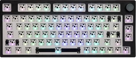 EPOMAKER TH Pro Tuşlu Hot Swappable Triple Mode Mekanik Oyun Klavyesi PCB Montaj Plate