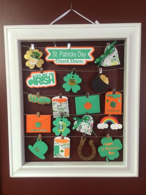 The St Patricks Day Countdown Calendar I Made With My Silhouette Cameo St Pattys Day St